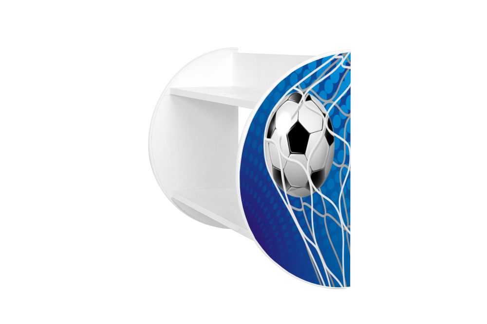 Becks polička na stenu Futbal modrý